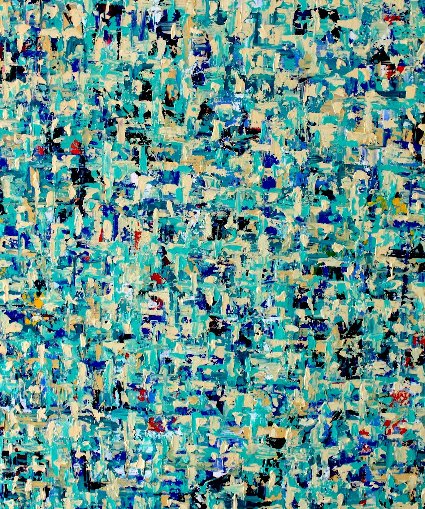 Personal art: non-objective abstract painting.