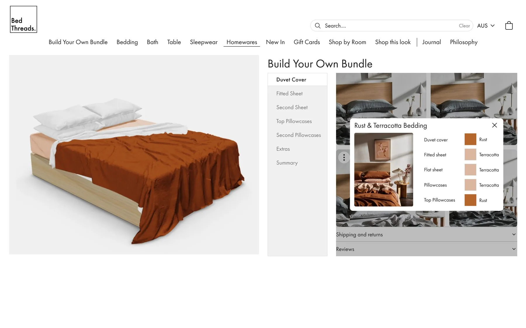 Inspiration pop-up: render vs lifestyle reference.