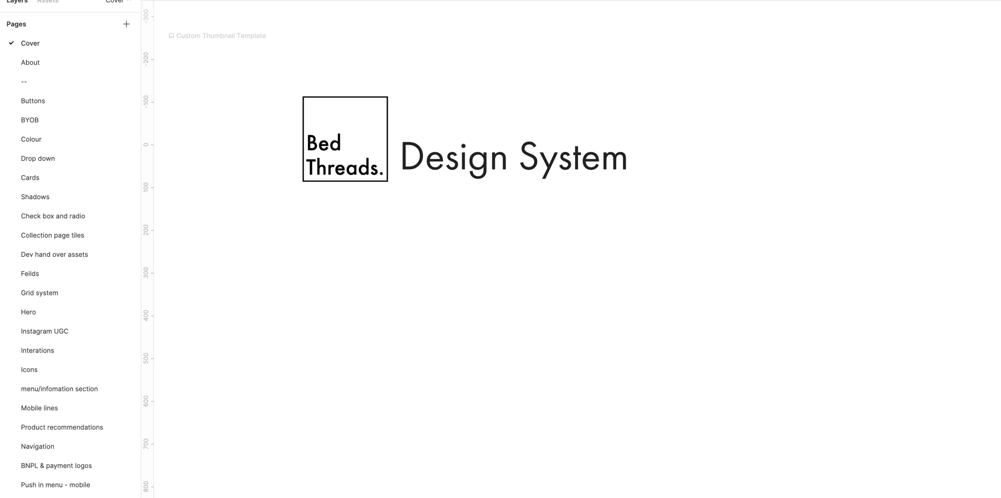 Bed Threads Design System typography composition.