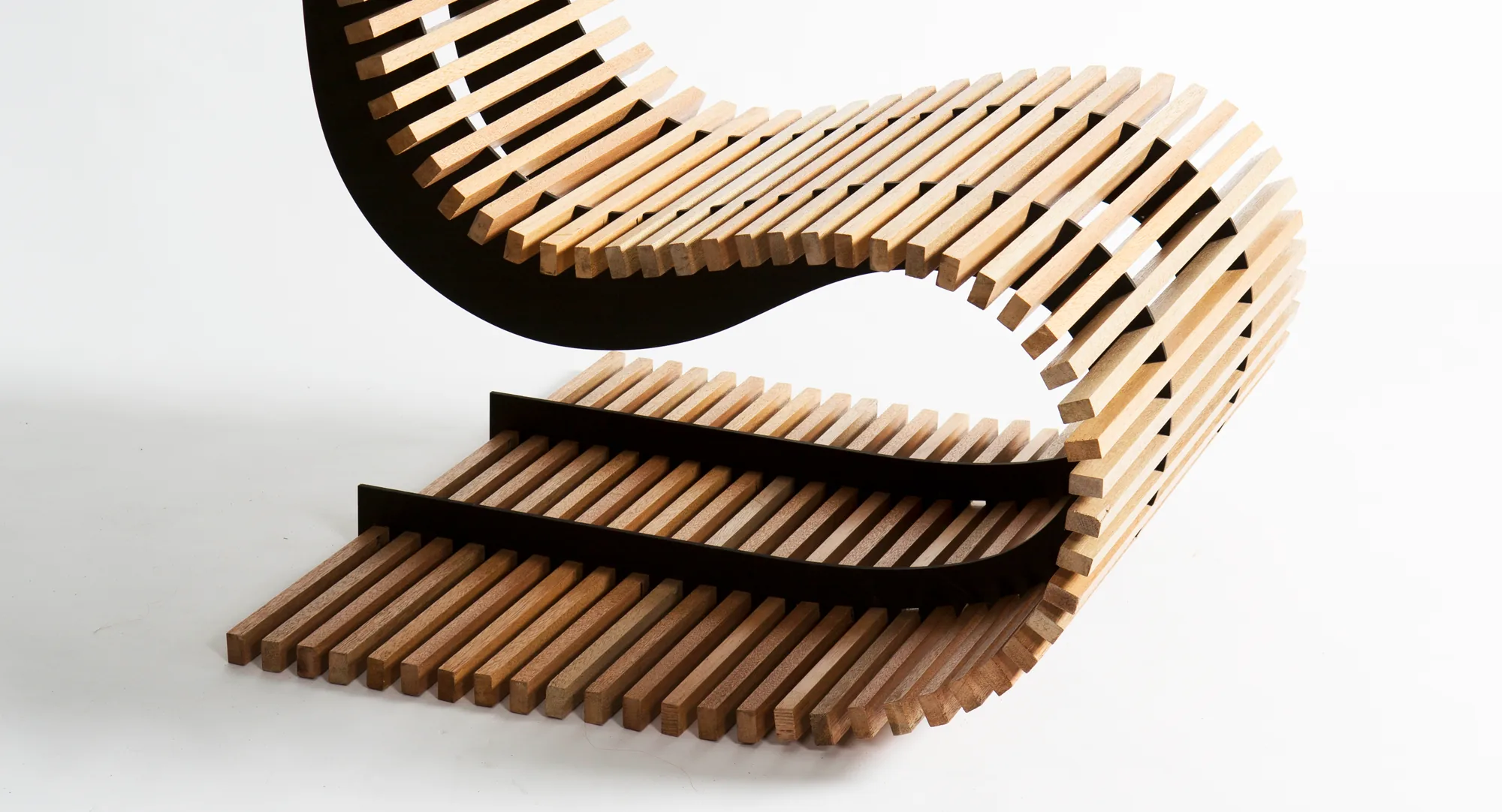 Melo chair: orthographic view.